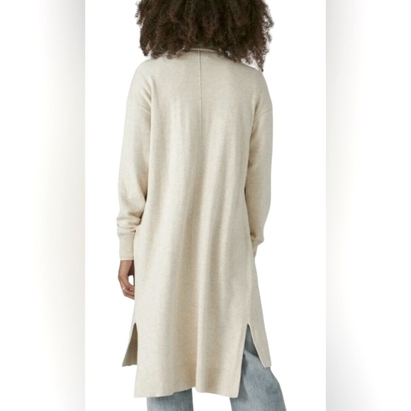 NWT Lucky Brand Cashmere Luxury Scandi-Core Long Line Patch-Pocket Cardigan - Picture 9 of 9